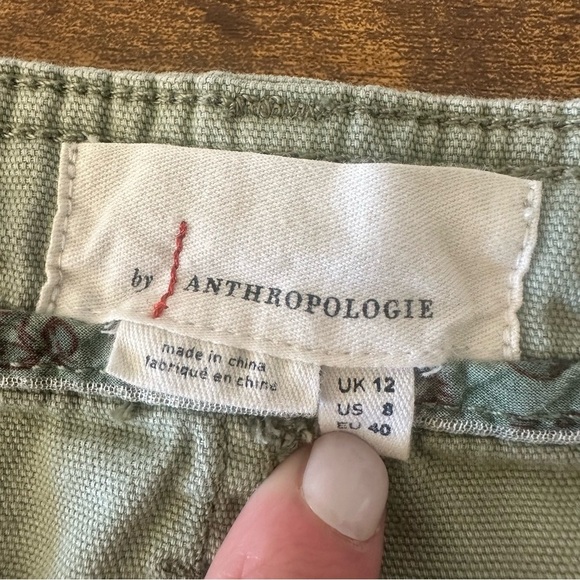 Anthropologie The Carson Utility Barrel Pants Size 8 100% Cotton - Picture 5 of 8